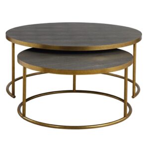 Uttermost - Aragon Nesting Coffee Tables, S:2, Gray