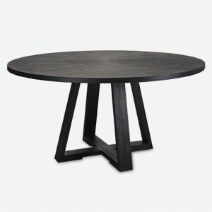 Uttermost - Gidran Dining Table, Black, 2 Cartons